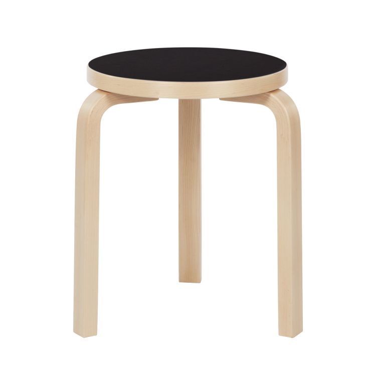 STOOL 60 - 3 legs - Stackable wooden stool.