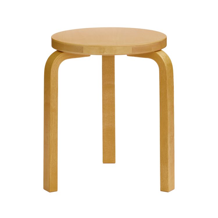 STOOL 60 - 3 legs - Stackable wooden stool.