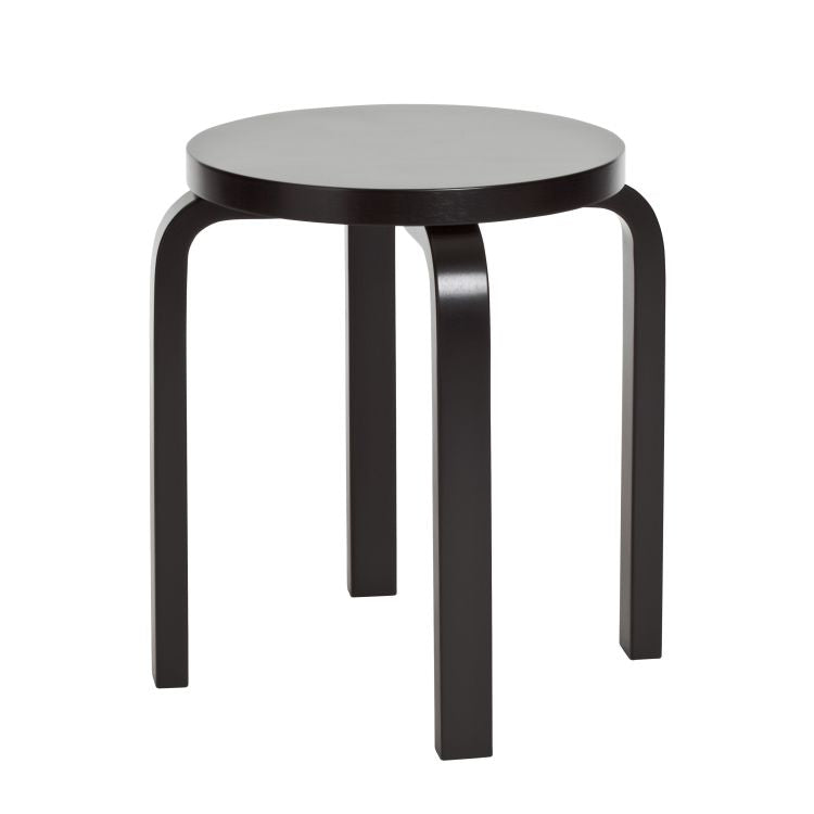 STOOL E60 - 4 legs - Stackable wooden stool.