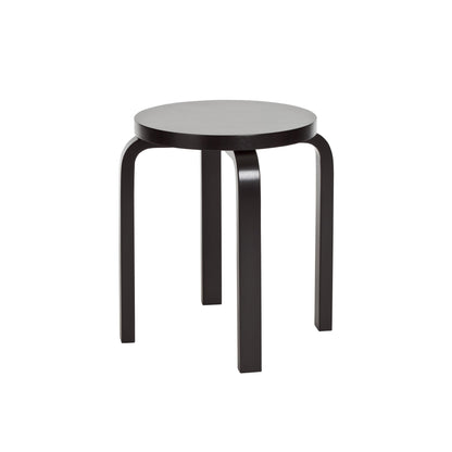 Artek Stool E60 — black lacquered