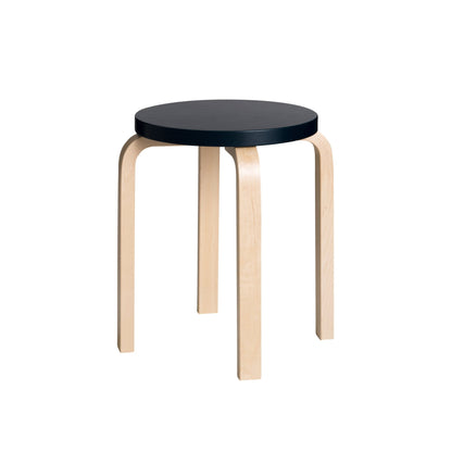 Artek Stool E60 — birch//black lacquered