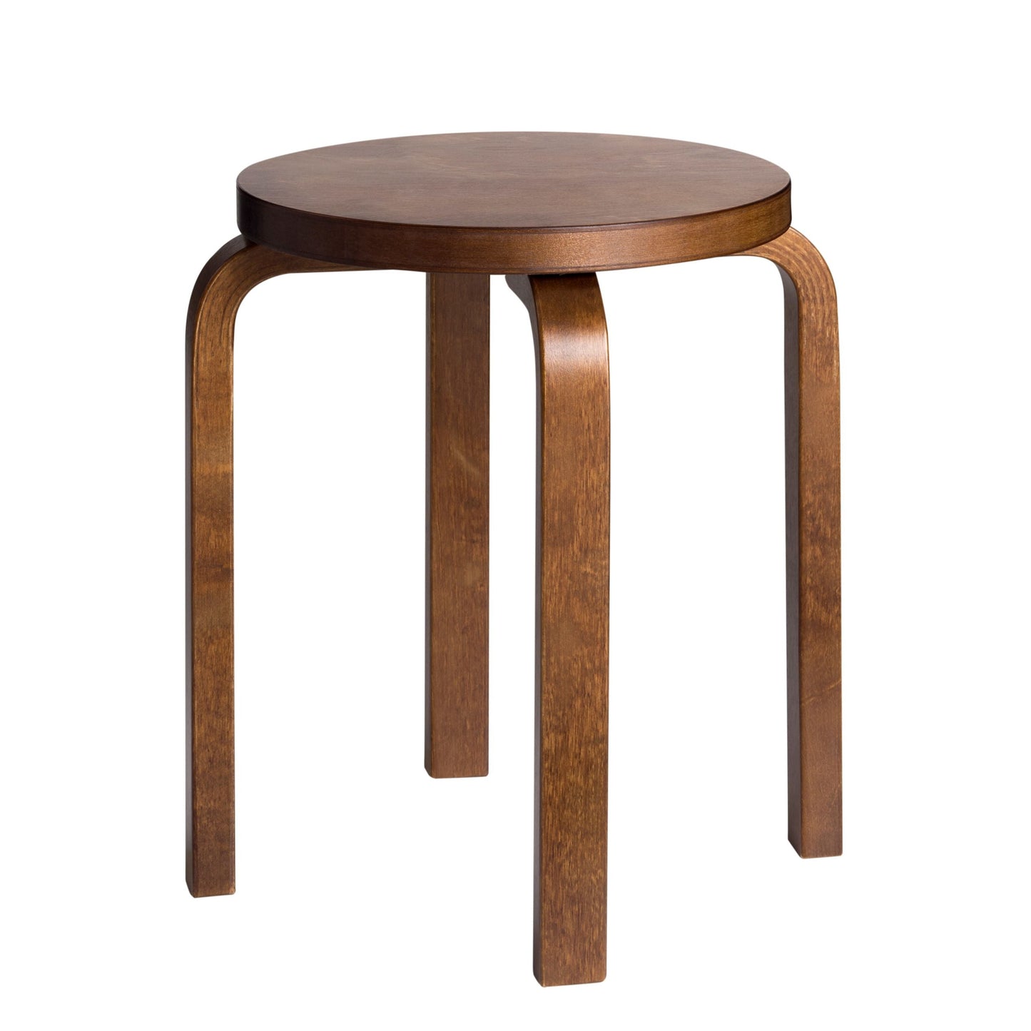 STOOL E60 - 4 legs - Stackable wooden stool.