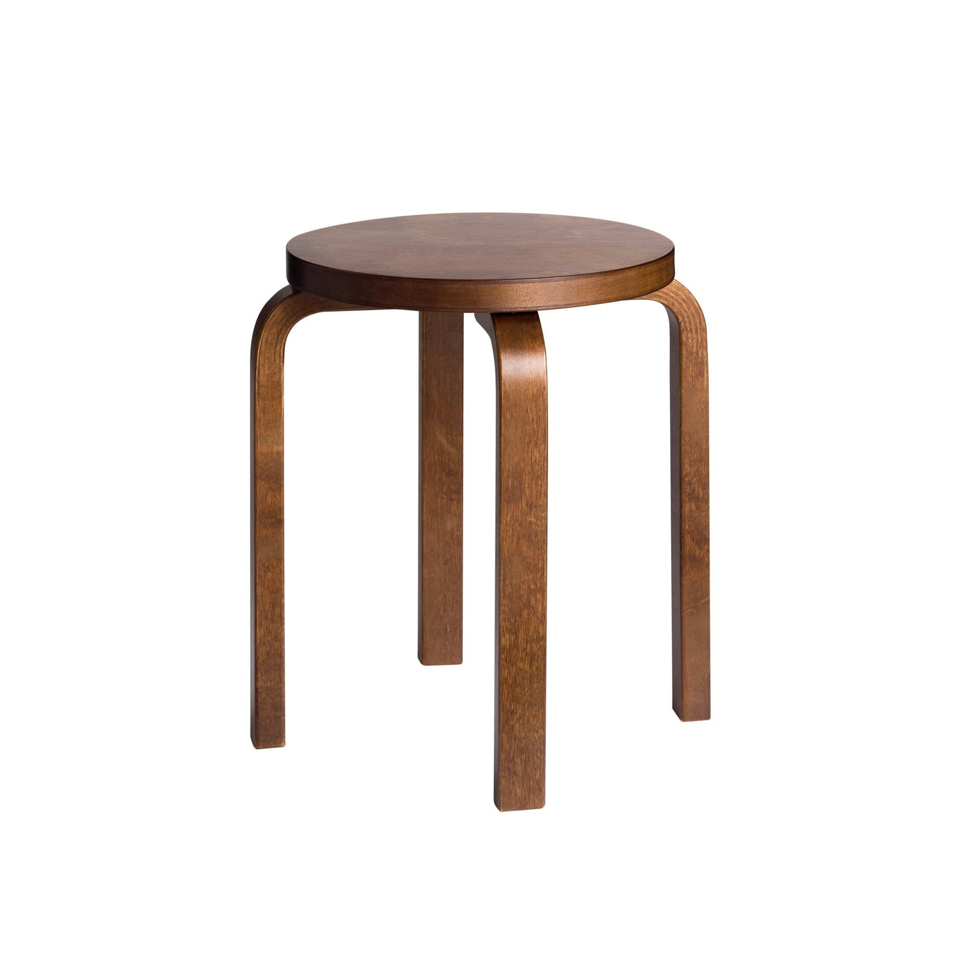 Artek Stool E60 — walnut stained