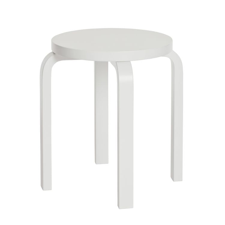 STOOL E60 - 4 legs - Stackable wooden stool.