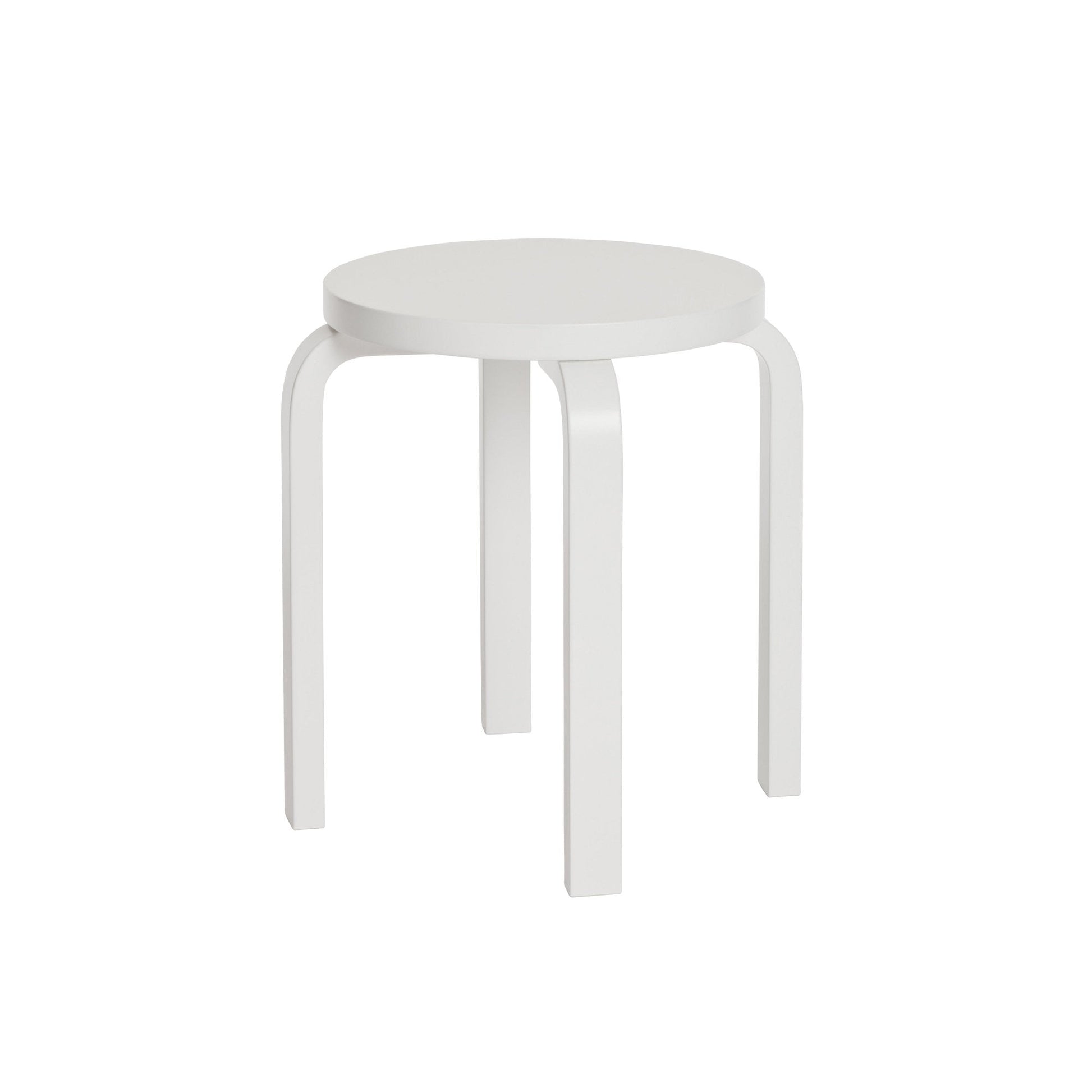 Artek Stool E60 — white lacquered