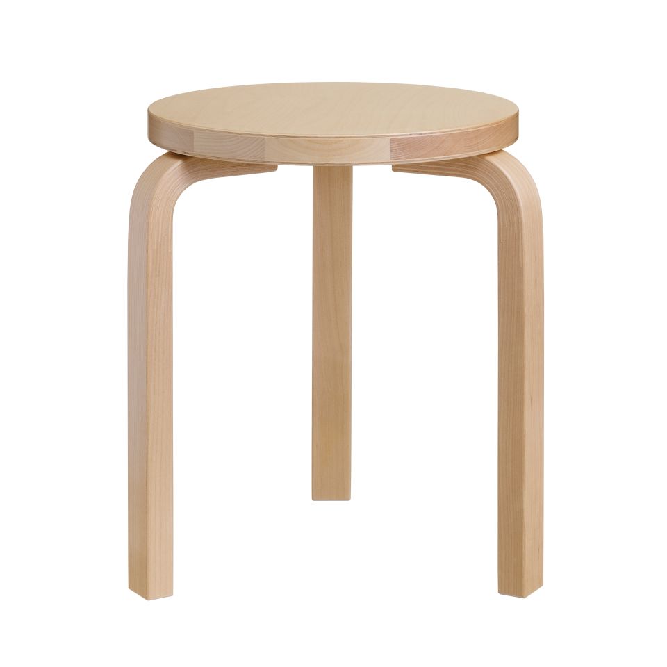 STOOL 60 - 3 legs - Stackable wooden stool.