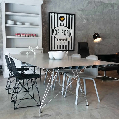 Rectangular Aluminium Dining Table B 120 by Bd Barcelona Design