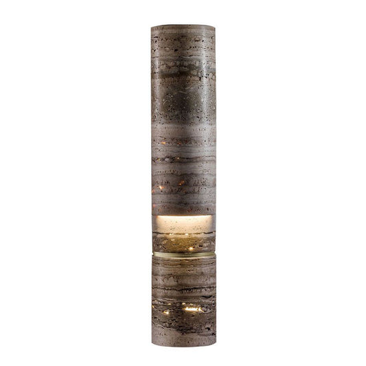 Test-One Ice Onyx / Rapolano stone Table Lamp by Henge #Travertino Rapolano