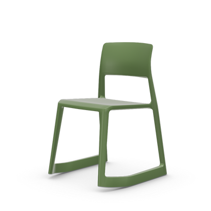 Tip Ton - solid plastic chair with a forward-tilt.