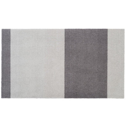 Stripes horizontal floor mat by Tica Copenhagen #90 x 130 cm, grey #