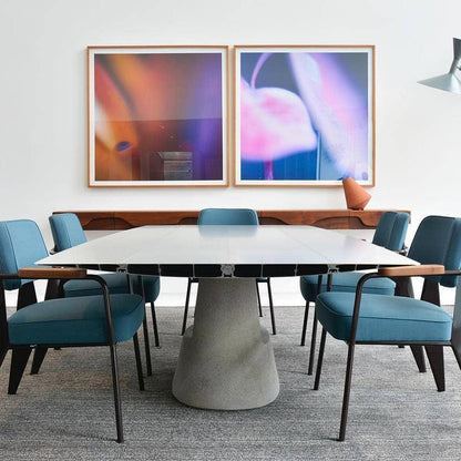 TABLE B 120 - Rectangular Concrete dining table