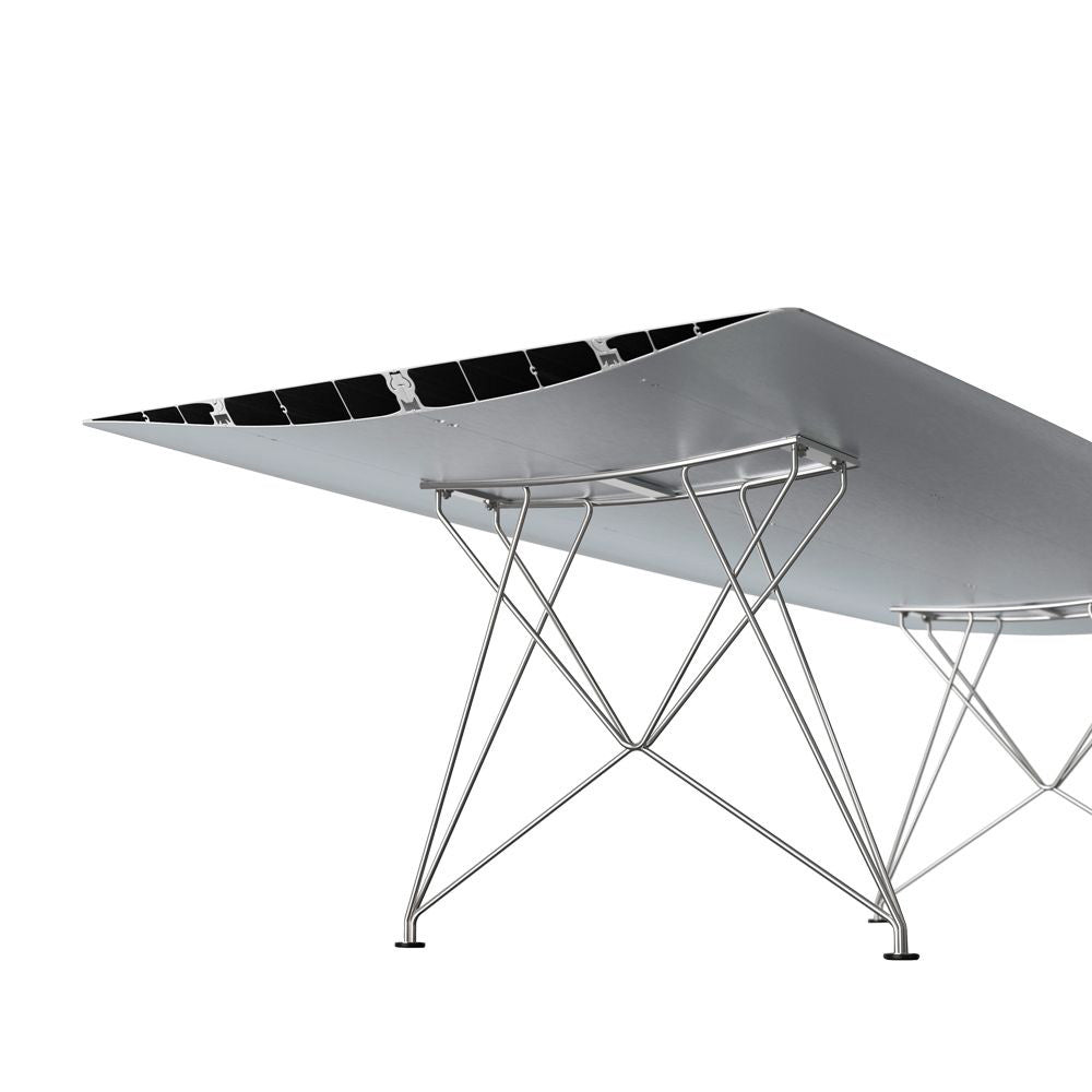 Rectangular Aluminium Dining Table B 120 by Bd Barcelona Design