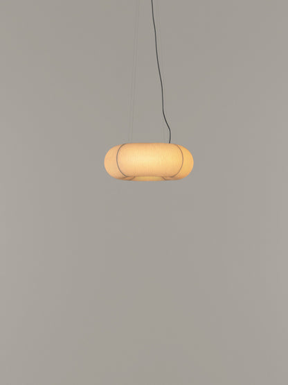 Tekiò Circular - LED dimmable japanese paper pendant lamp.