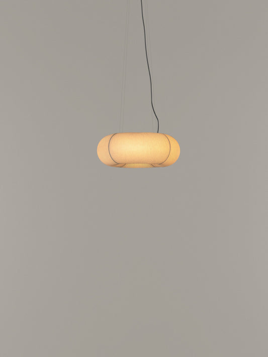Tekiò Circular - LED dimmable japanese paper pendant lamp.