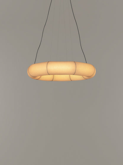 Tekiò Circular - LED dimmable japanese paper pendant lamp.