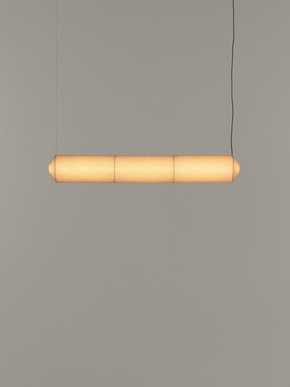 Tekiò Horizontal - LED dimmable japanese paper pendant lamp.