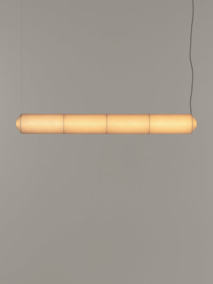 Tekiò Horizontal - LED dimmable japanese paper pendant lamp.