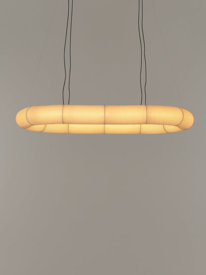 Tekiò Circular - LED dimmable japanese paper pendant lamp.