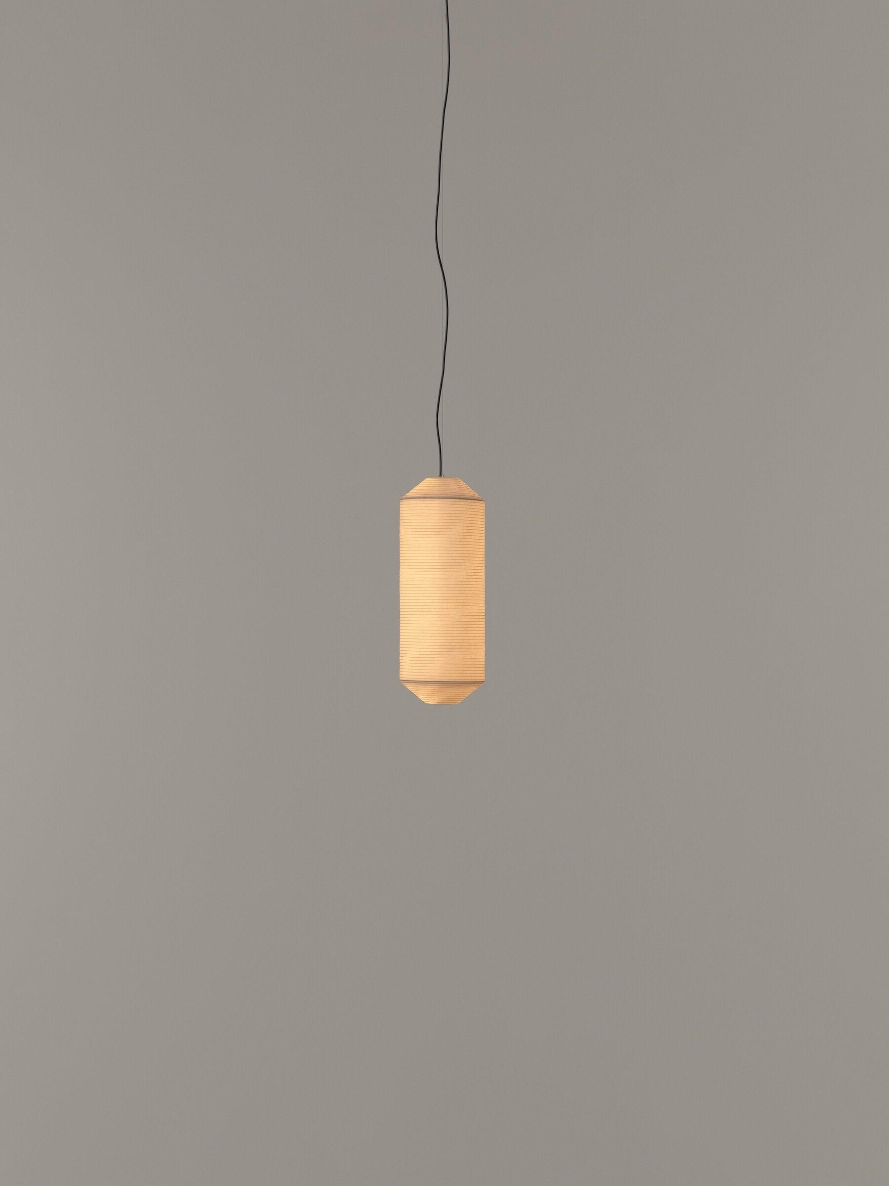 Tekiò Vertical - LED dimmable japanese paper pendant lamp (Request Info).