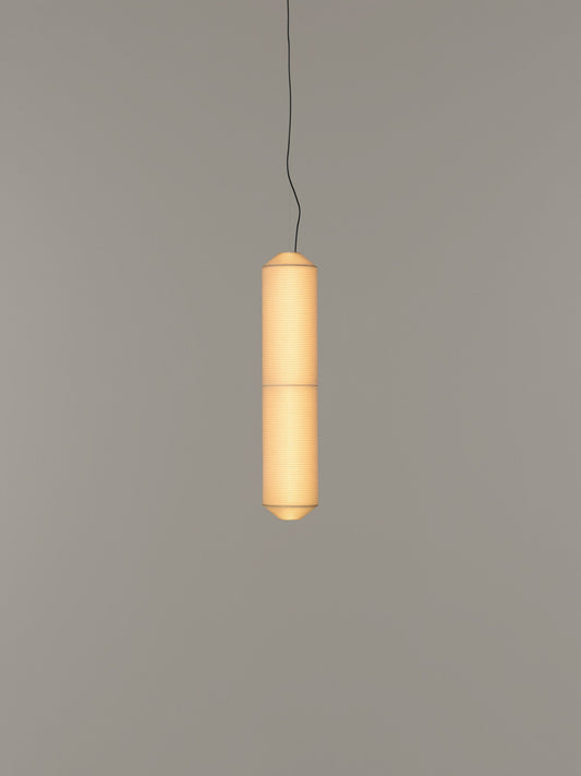 Tekiò Vertical - LED dimmable japanese paper pendant lamp (Request Info).