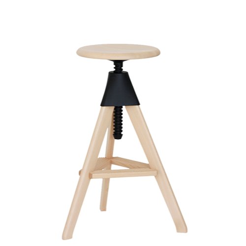 TOM AND JERRY - THE WILD BUNCH - Height-adjustable beech stool.