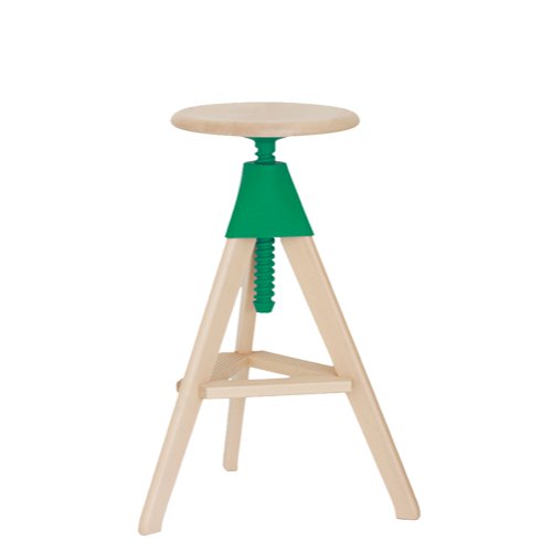 TOM AND JERRY - THE WILD BUNCH - Height-adjustable beech stool.