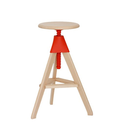 TOM AND JERRY - THE WILD BUNCH - Height-adjustable beech stool.