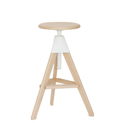 TOM AND JERRY - THE WILD BUNCH - Height-adjustable beech stool.