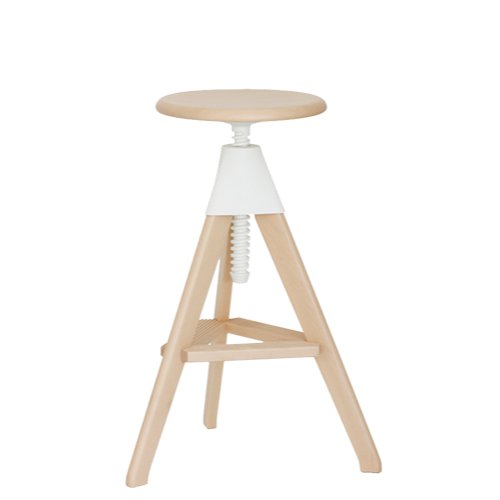TOM AND JERRY - THE WILD BUNCH - Height-adjustable beech stool.