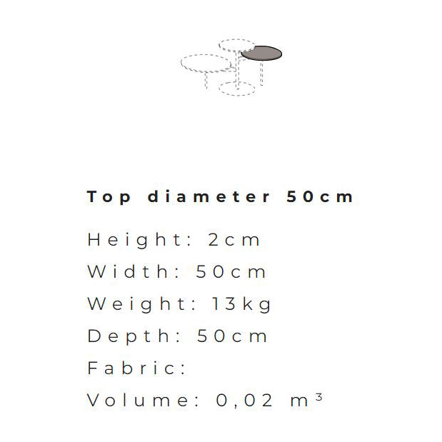 TRIS - Swivel coffee tabl.