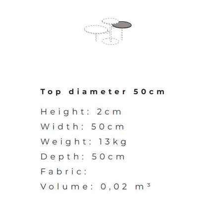 TRIS - Swivel coffee tabl.