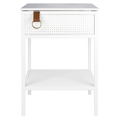 Tracy side table, left, white