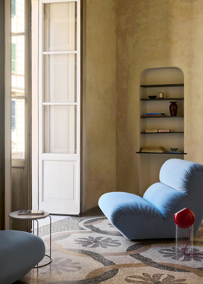 Wire Stool VP11 top, Bianco Carrara marble