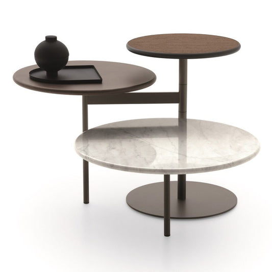 TRIS - Swivel coffee tabl.