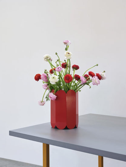 Two-Colour table, 200 x 90 cm, ochre - light grey