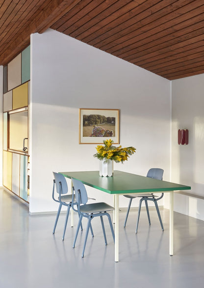 Two-Colour table, 160 x 82 cm, ivory - green mint