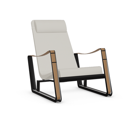 Cite Lounge Chair (deep black powder-coated (smooth)) by Vitra