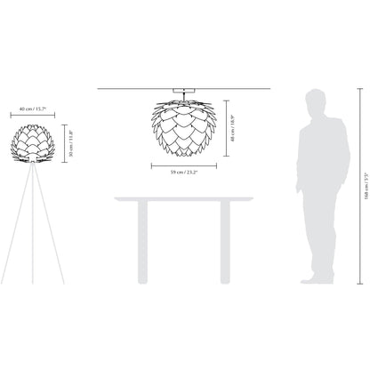 Aluvia - Pendant, floor and table lampshade.