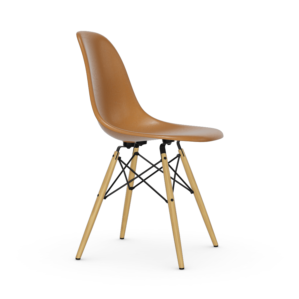 Eames Fiberglass Side Chair DSW (without upholstery).