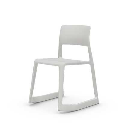 Tip Ton - solid plastic chair with a forward-tilt.