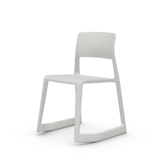 Tip Ton - solid plastic chair with a forward-tilt.