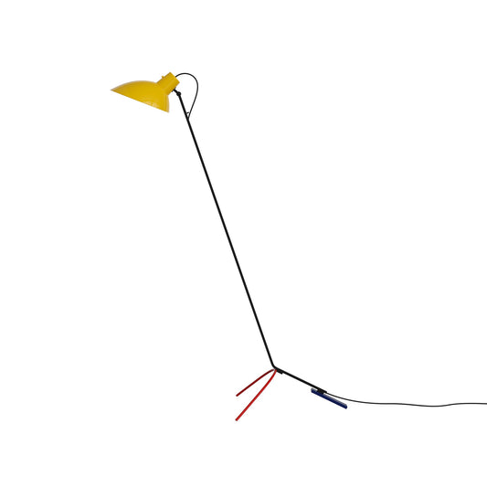 Floor Lamp Vv Cinquanta by Astep #Mondrian Frame / Yellow Reflector