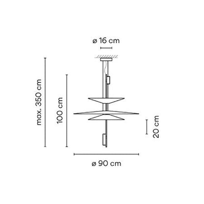 FLAMINGO 1530 - LED dimmable pendant lamp.