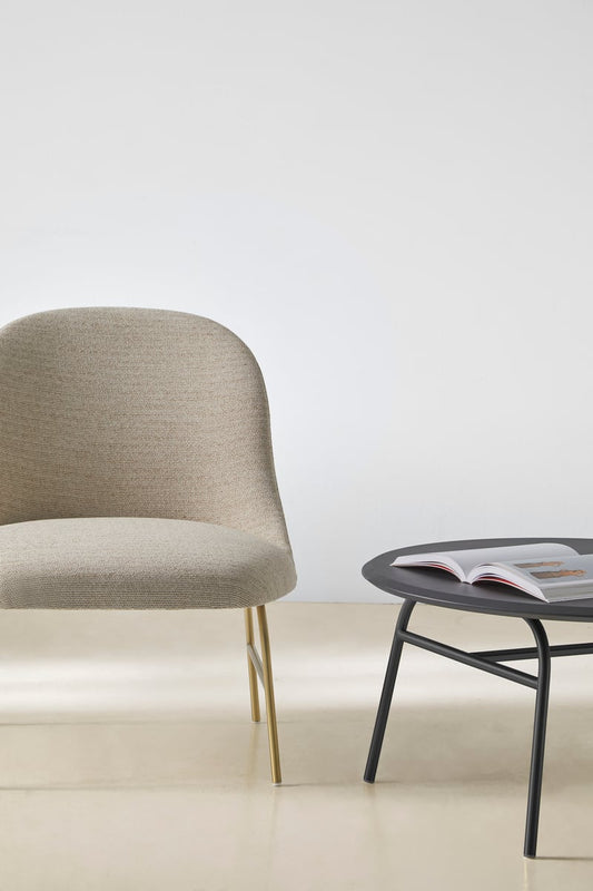 Aleta low table, 80 cm, black