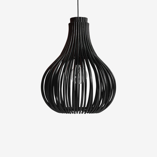 BULB - Rattan pendant lamp.