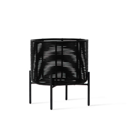 IVO - Round wicker vase.