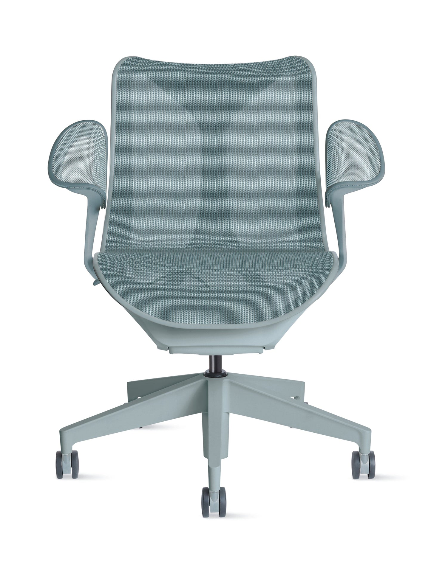 Cosm - Ergonomic Office Chair With Low Back by Herman Miller #Leaf Arm/Glacier/2.5-inch Hard Floor or Carpet Caster with Quiet Roll