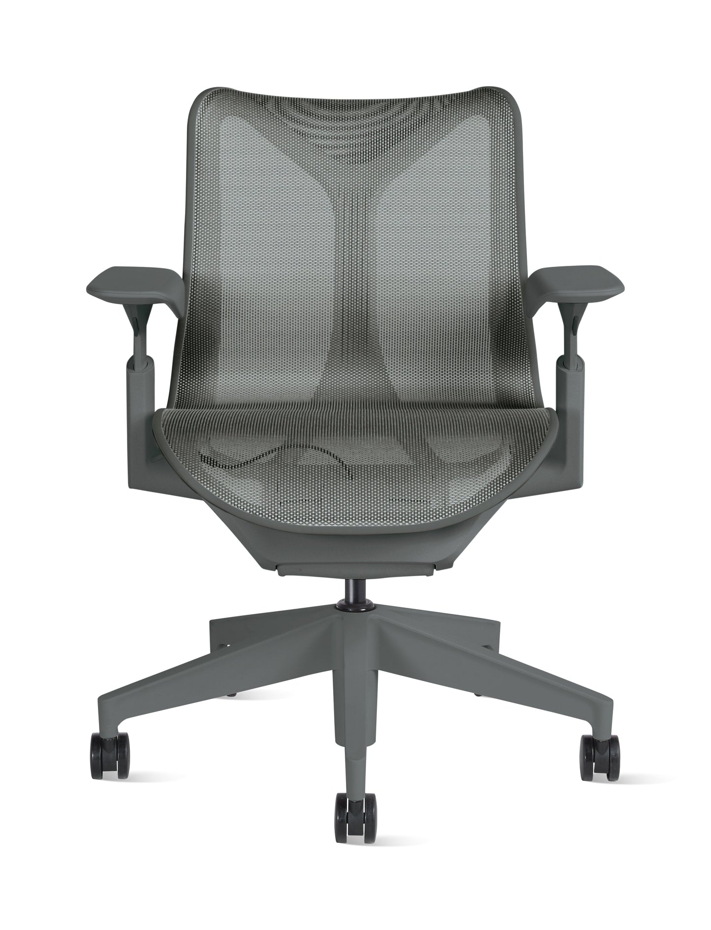 Cosm - Ergonomic Office Chair With Low Back by Herman Miller #Adjustable Arm/Carbon/2.5-inch Carpet Caster