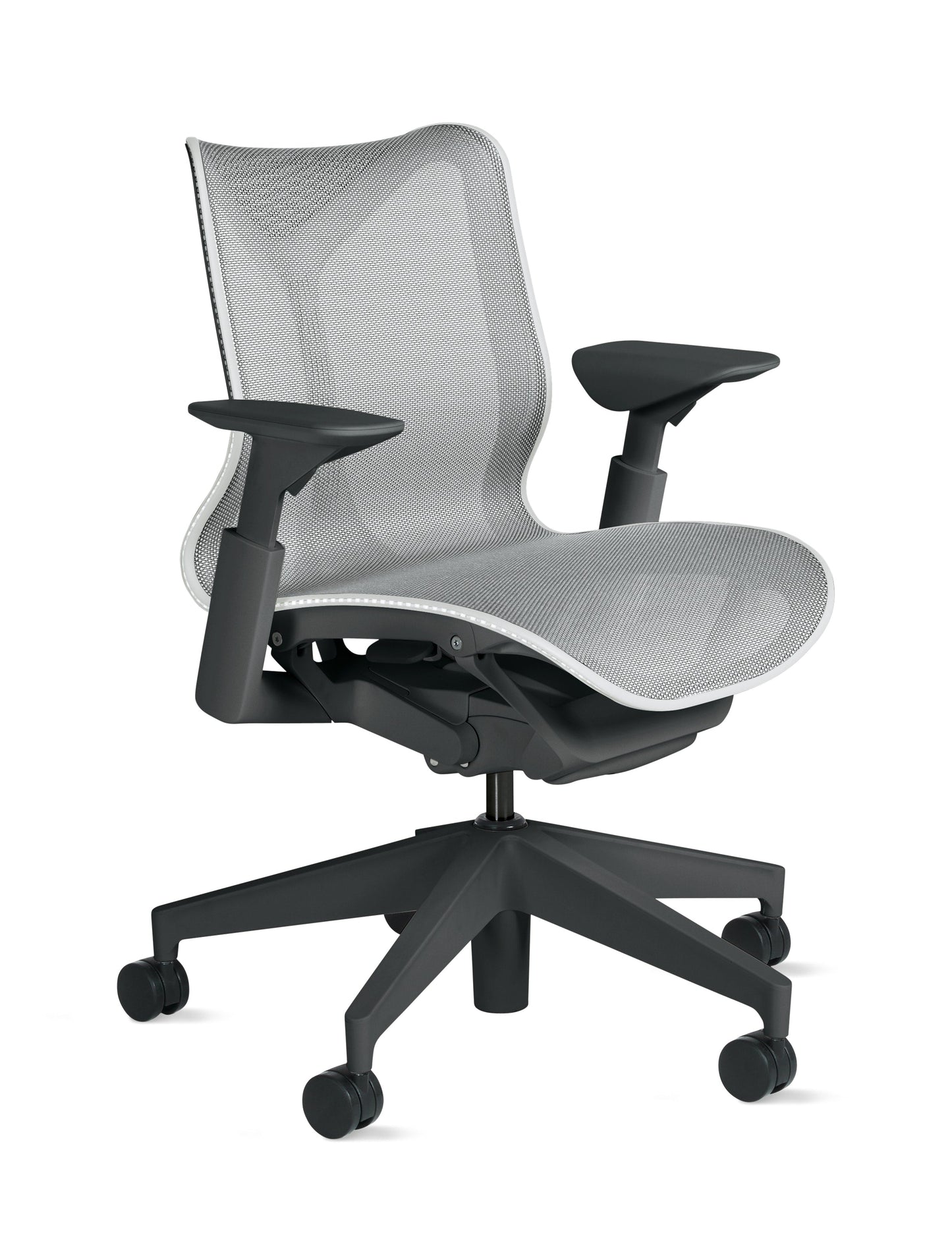 Cosm - Ergonomic Office Chair With Low Back by Herman Miller #Adjustable Arm/Graphite / Mineral/2.5-inch Carpet Caster