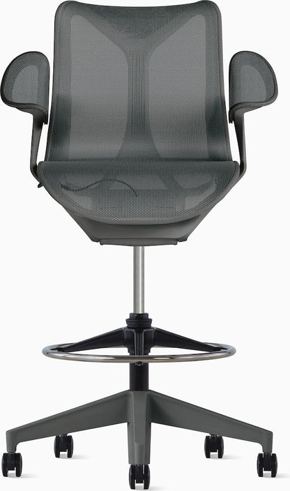 COSM - Low Back Ergonomic office stool with castors by Herman Miller